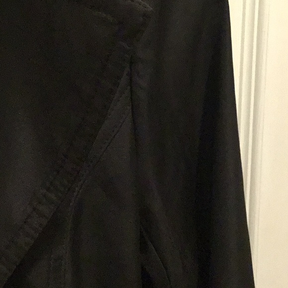 Suzy Shier Black Satin Trench Size XS - Picture 8 of 8